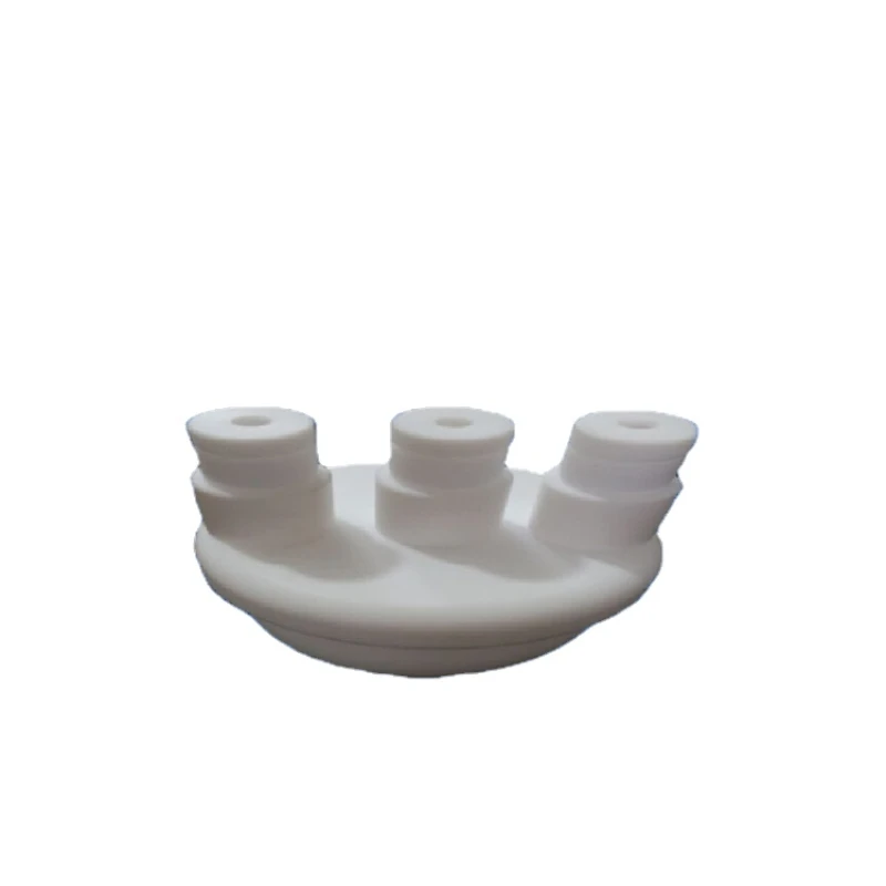 100ml white chemistry laboratory equipment plastic PTFE three neck beaker cups