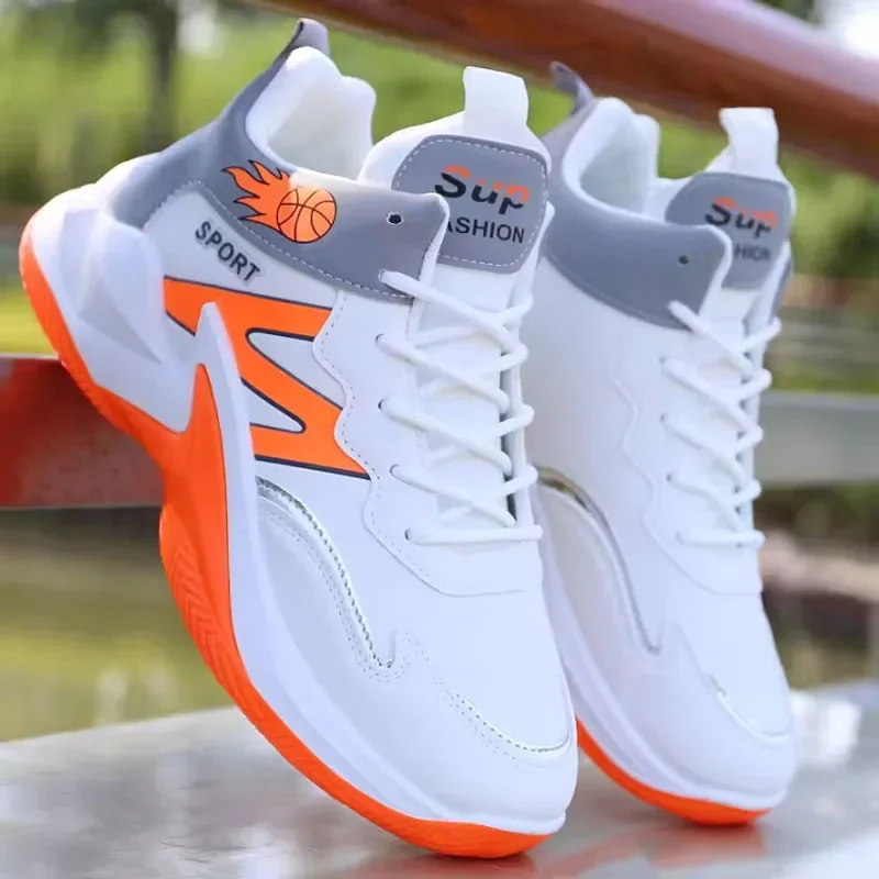 

2026 New High-top Basketball Shoes Men Outdoor Sneakers Men Wear Resistant Air Cushioning Baseball Shoes Male Breathable Sport S