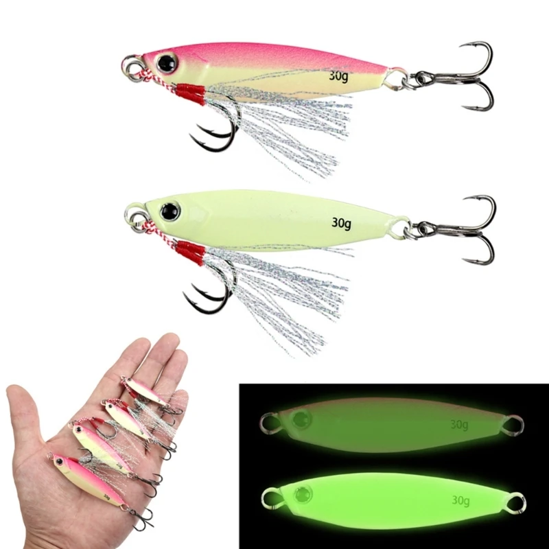 

Luminously Fishing Baits Artificial Lures Fishing Jigging Hook Spinner Baits Metal Jig Spoon Fishing Lure Easy to Use