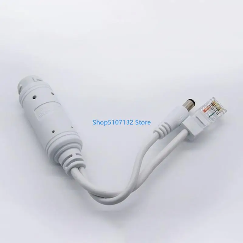محول 87HD Poe Splitter ، 48 فولت إلى 12 فولت ، IEEE 802.3AF متوافق 10/100 ميجابت في الثانية حتى 100 متر لكاميرا المراقبة