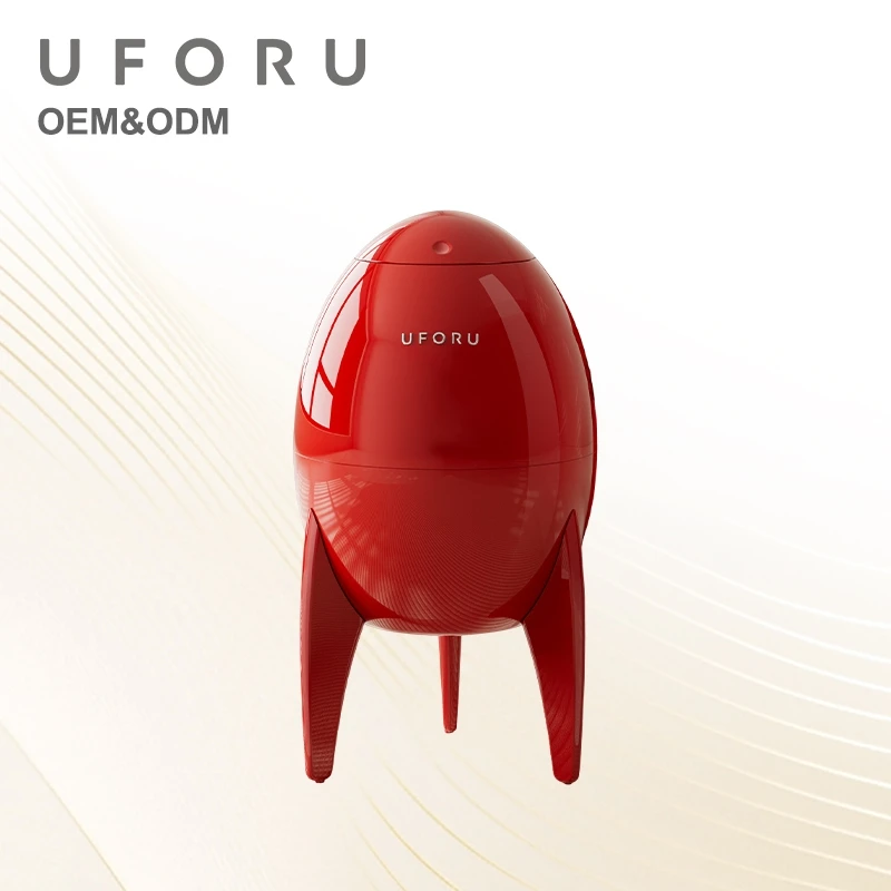 UFORU One-hand Operation Trash Can Triangular Support Mobile Wheels Stable Anti-toppling Waste Bin for Home Office