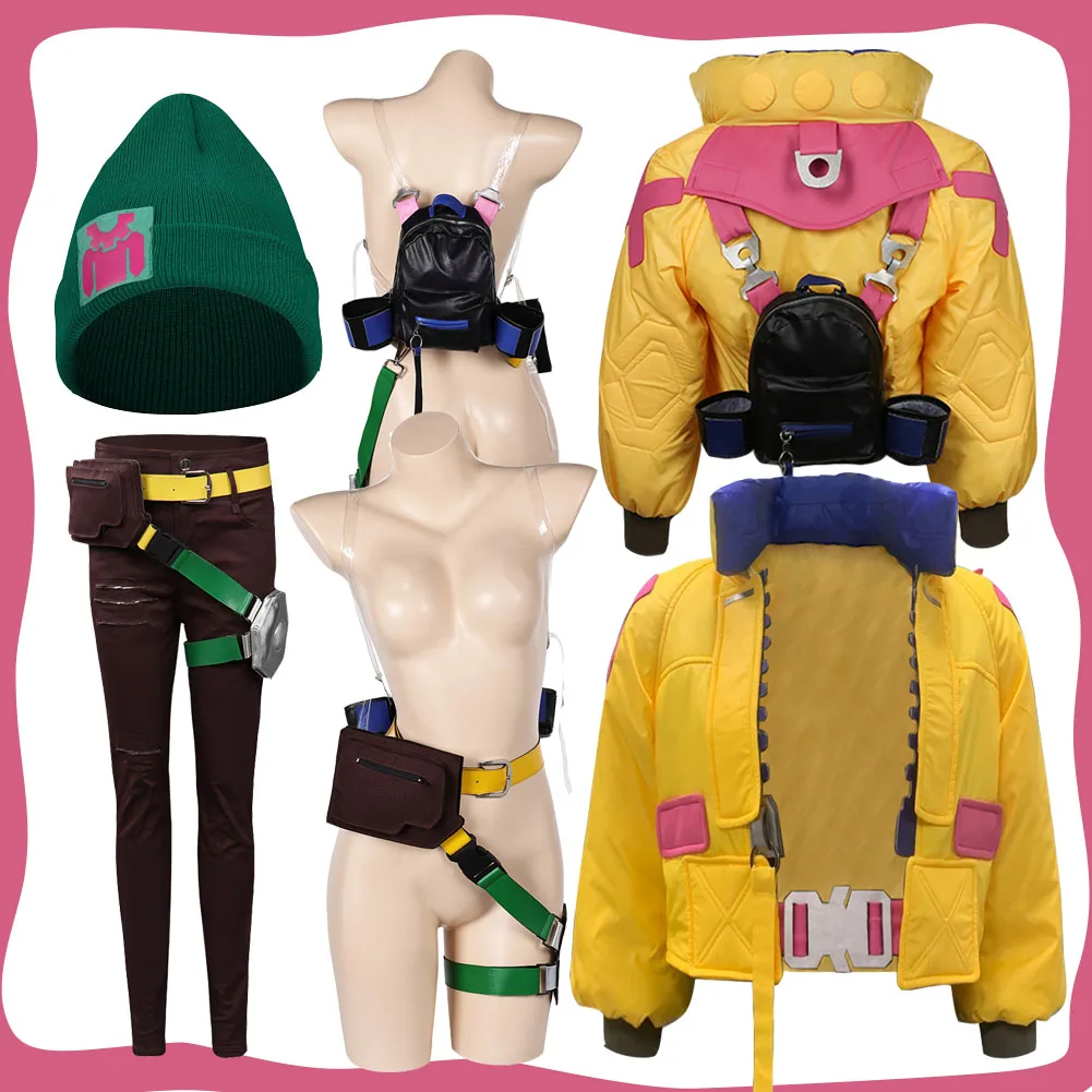 Game Valorant Killjoy Cosplay Coat Pants Costume Jacket Hat Outfits Women Backpack Disguise Belt Female Halloween Carnival Suit