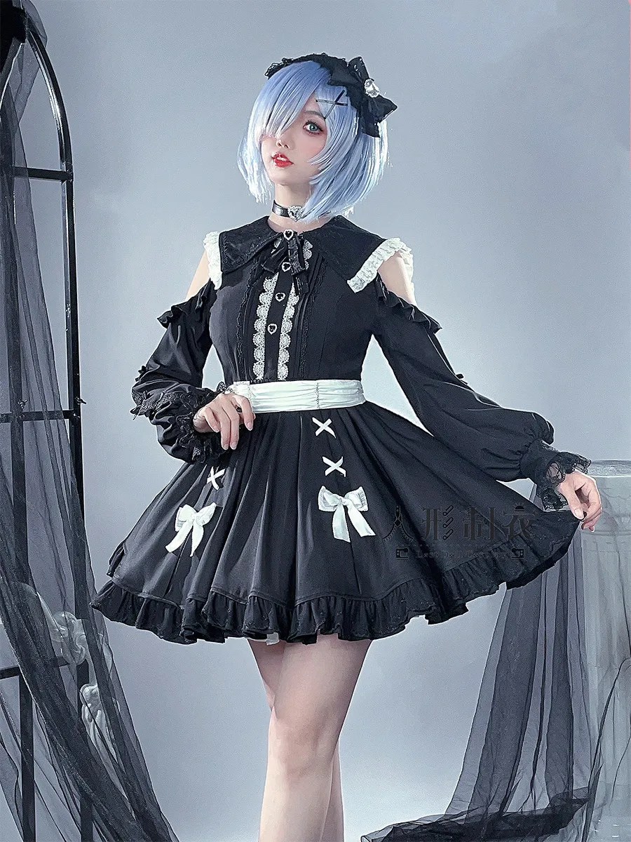 Rem Cosplay Costume RE: ZERO - Starting Life in Another World Girl Lovely Dress Comic-con Party Role Play Clothing Outfit 2024