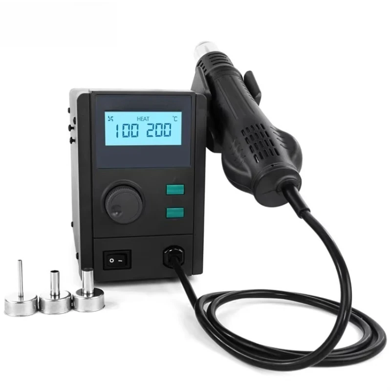 QUICK 858D+ 220V 700W Hetelucht Soldeerstation LED Digitaal Display Zachte Hetelucht SMD BGA Rework Station Gereedschap