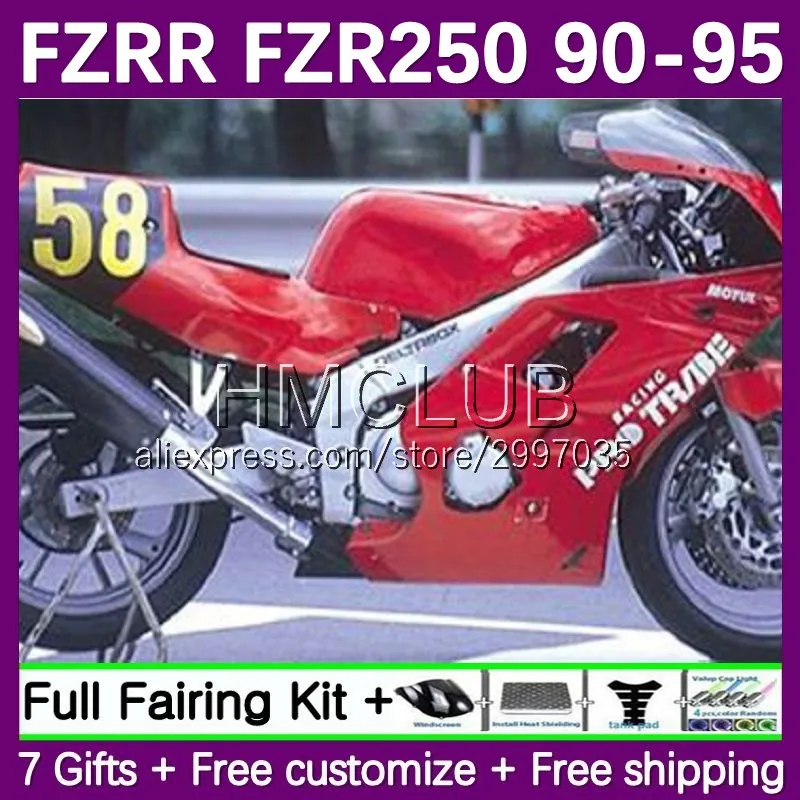 Fairing For YAMAHA FZR250R FZRR FZR 250 250R 152No.48 FZR250 90 91 92 93 94 95 FZRR250 1990 1991 992 1993 1994 1995 Factory red