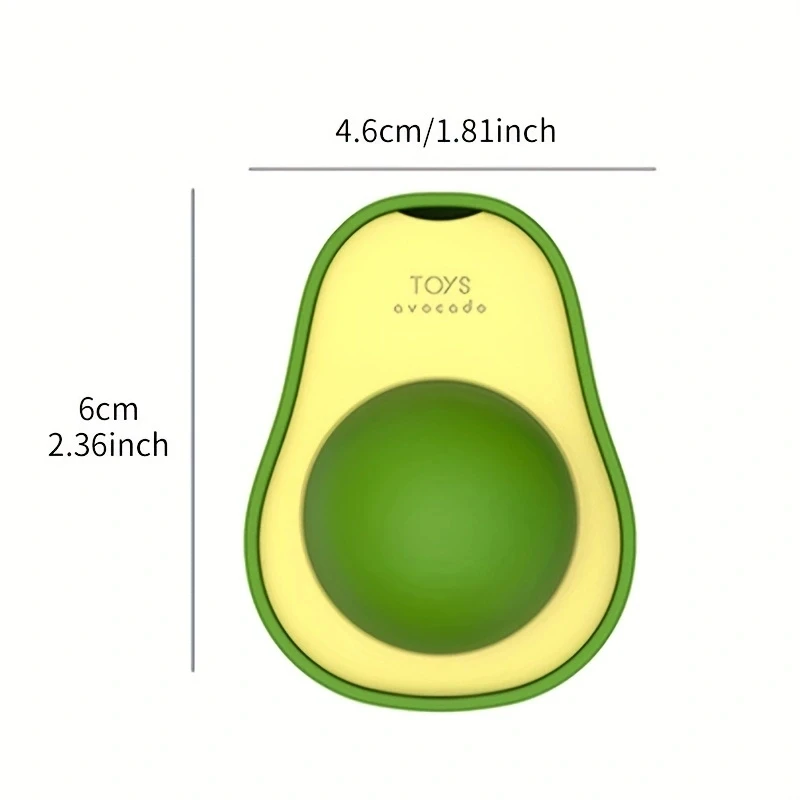 오락을 위해 회전 할 수 있는 고양이 민트 아보카도 장난감, 1PC 고양이 민트 장난감