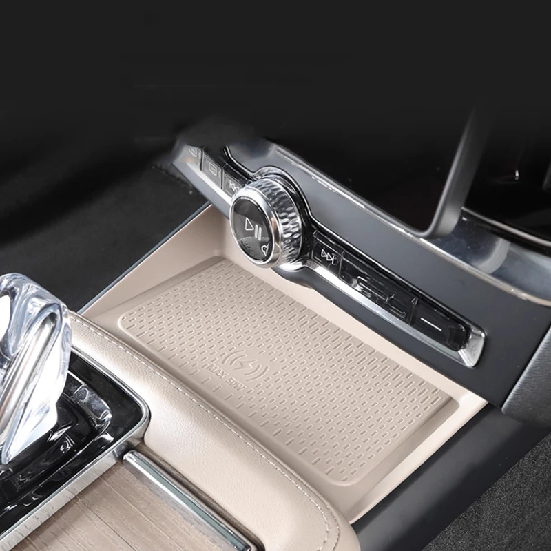 

For Volvo S90 2025 2026 Central Control Wireless Charging Panel Silicone Pad Car Modification Interior Anti Slip Pad Accessories