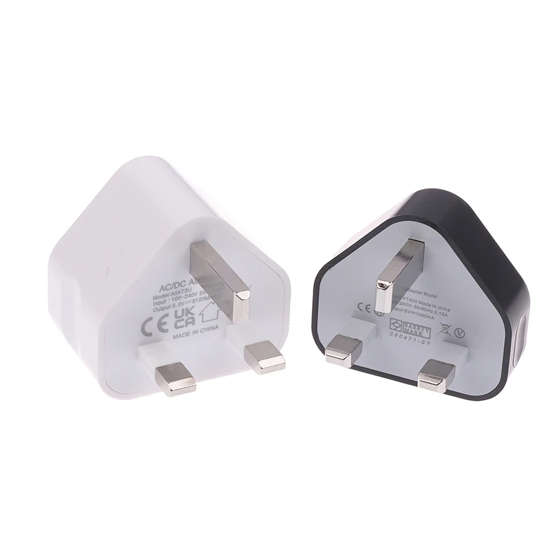 1Pc 3 Pin 1/3Ports UK Plug 1/3  5V USB Adapter Wall Charger Home Charging For Phones Universal Phone Adapter Socket