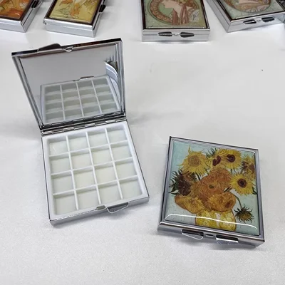 16 Kleur/18 Kleur Creatieve Aquarel Pigment Verpakking Ijzeren Doos Diy Student Hand Grootboek Schilderij Pigment Lege Doos Benodigdheden