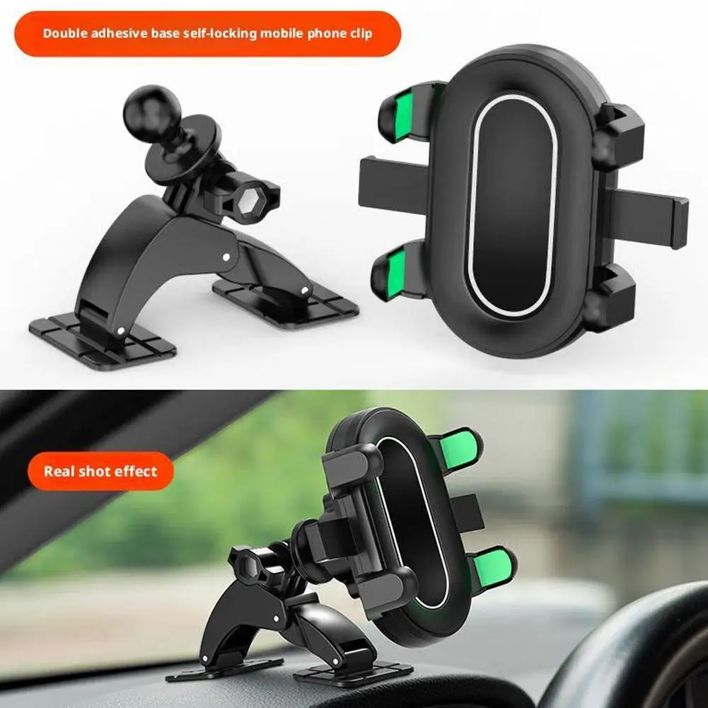 Car Phone Holder Base Accessory 360-degree Rotatable Phone Bracket Auto Universal Holder Car Phone Mobile Dashboard Clip P4t5