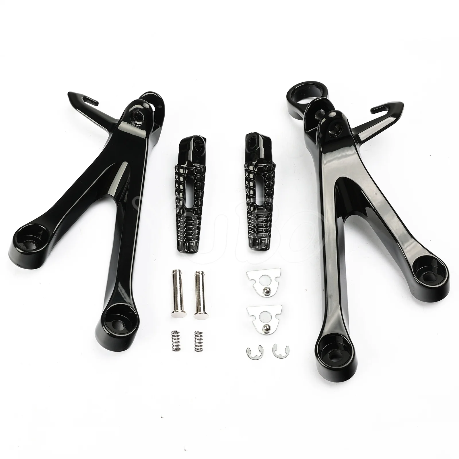Motorcycle Rear Passenger Footpegs Pedal Bracket Set For Suzuki GSXR1000 GSX-R1000 GSX R 1000 2017-2024 2018 19 20 21 Footrests