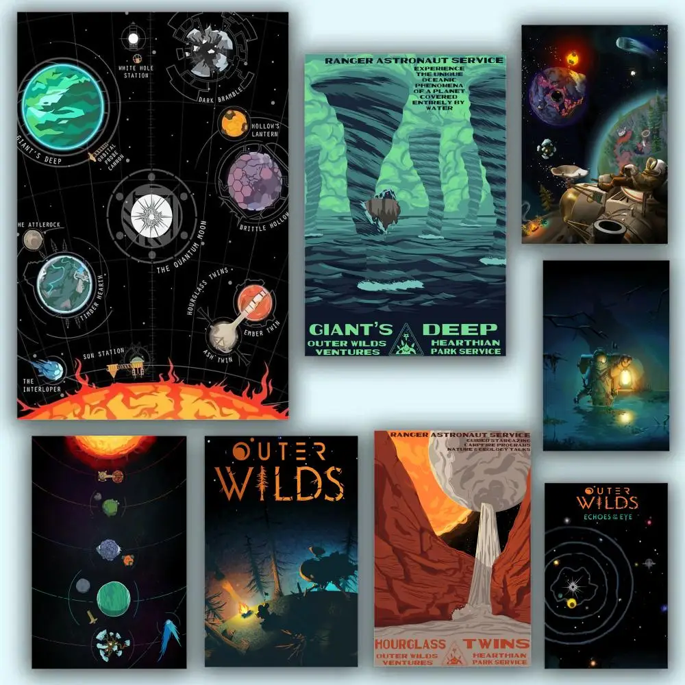 ملصق HD أنيمي موضوع ساخن المغني/OST/فيلم مقاوم للماء الذاتي عصا ديكور المنزل أنيمي الخارجي البرال لعبة الفيلم