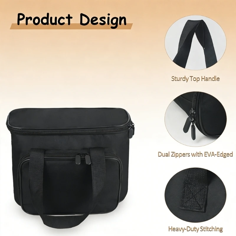   Organized Multi Compartment Bag for Maker Featuring Shock Absorption Portable Design Build
