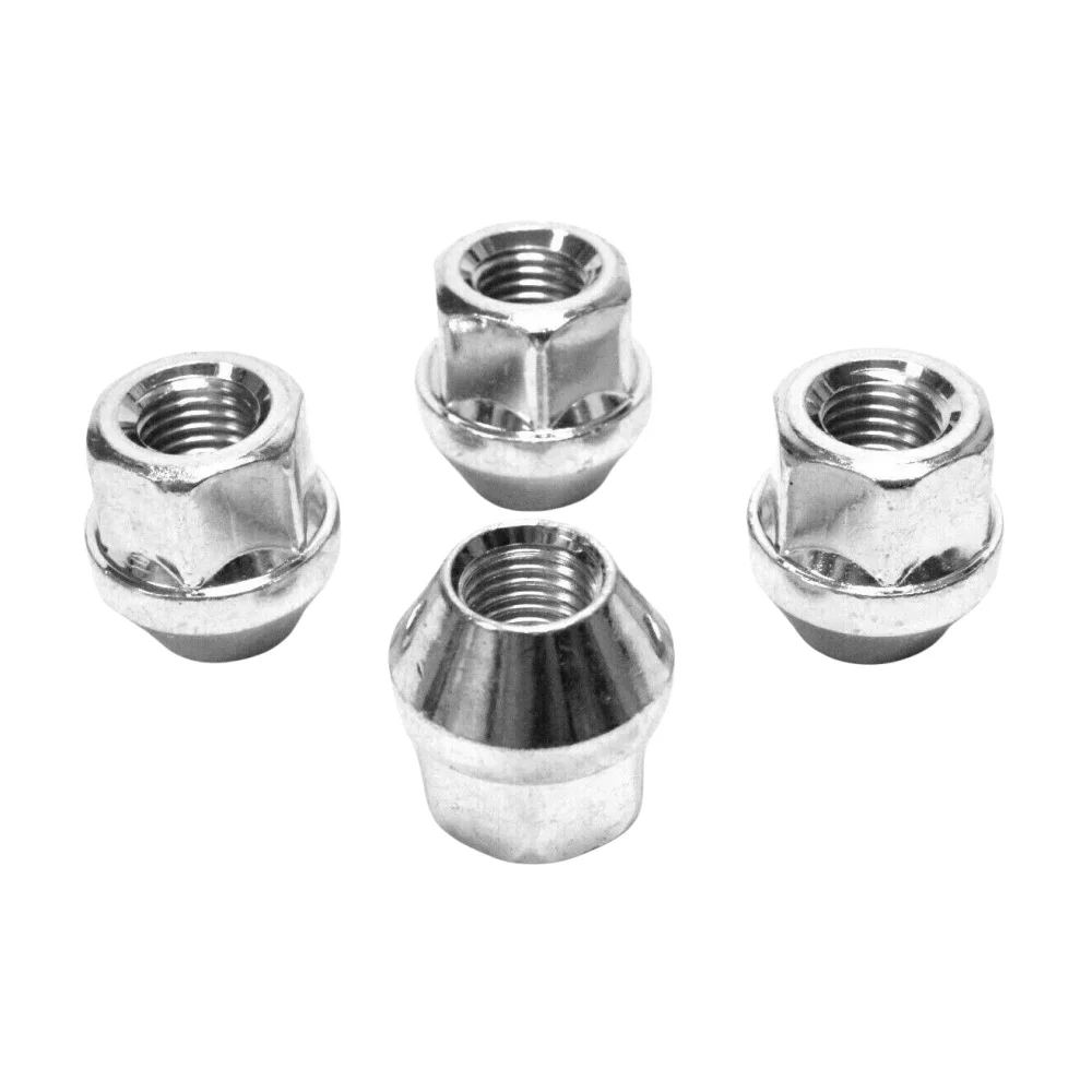 4 pezzi dadi ruota in lega esagonale sedile conico aperto M12 X 1.5 19mm ruote per auto pneumatici parti di riparazione per Ford Focus