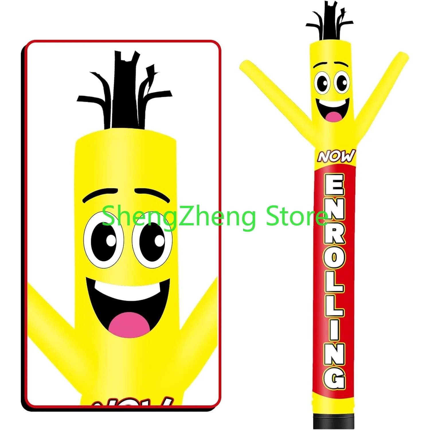 1Pcs 20FT Tall Now Enrolling Inflatable Tube Man Wacky Wavy Dancing Guy for Outdoor Decoration  (Blower Not Included)