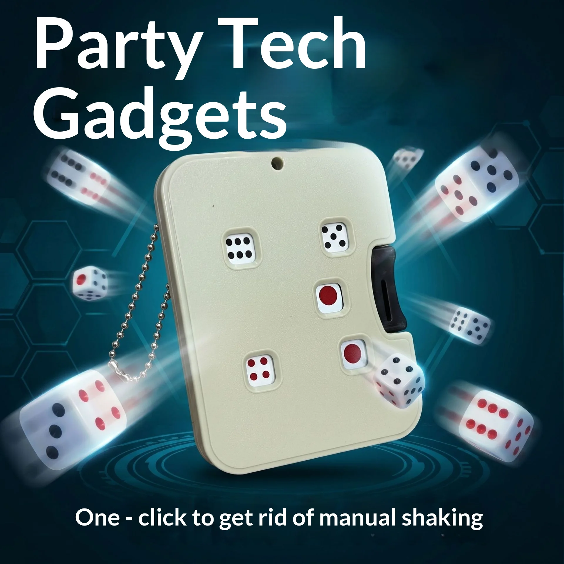 Press-and-Pull Mechanical Card Dice Party Board Game Card Game EDC Stress Relief Toy Gift Dice Roller