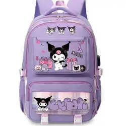 Mochila Kuromi-Sac à dos grande capacité pour l'école, sac cosplay anime Kawaii, sac de voyage étudiant, cadeau fille