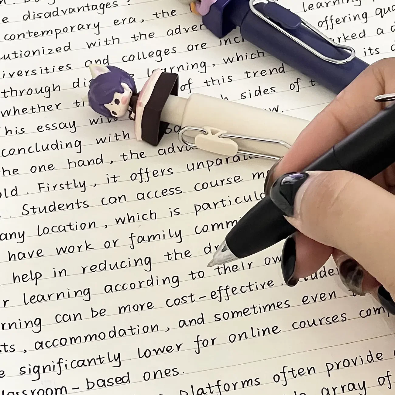 الحب والفضاء العميق Rafayel Zayne Xavier Sylus Caleb تأثيري أنيمي الكرتون Q نسخة الصحافة هلام القلم الكرة القلم اكسسوارات هدية