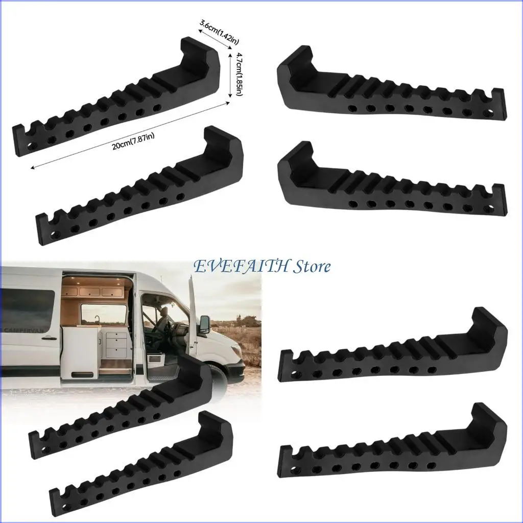 

124B Lightweight Pair Campervan External Drying Racks Heavy Duty Yet Foldable Design Outdoor Travel Clothes Planner Pack of 2