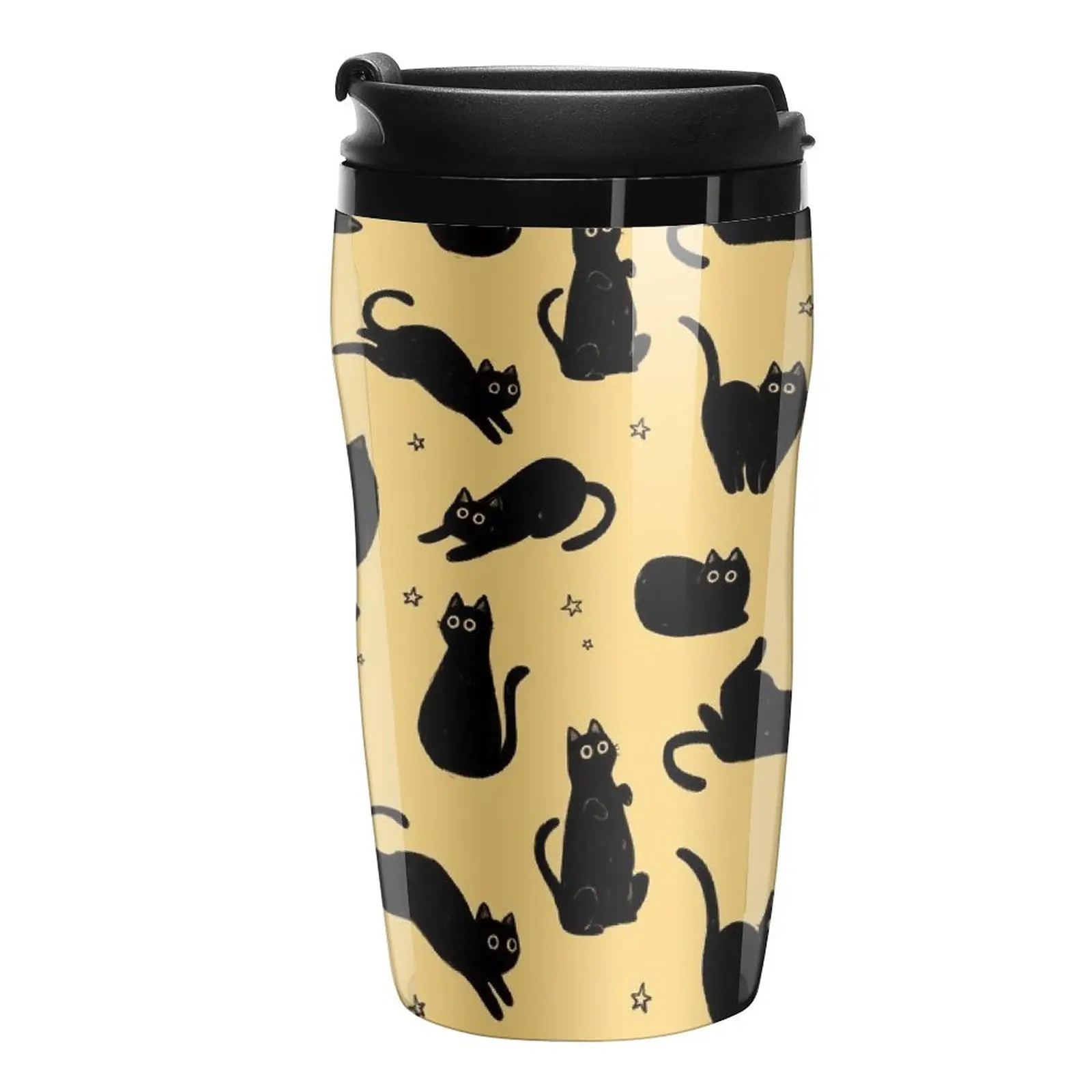 

New black cat pattern Travel Coffee Mug Mug Coffee Cup Mug For Tea