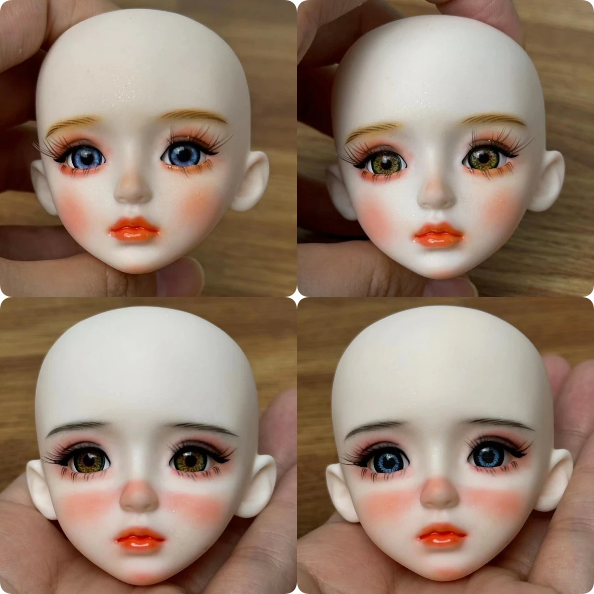 Cute DIY 1/6 BJD Doll Head Handmade Doll Practice Makeup 30cm Doll Girls Dolls Toy Birthday Gift