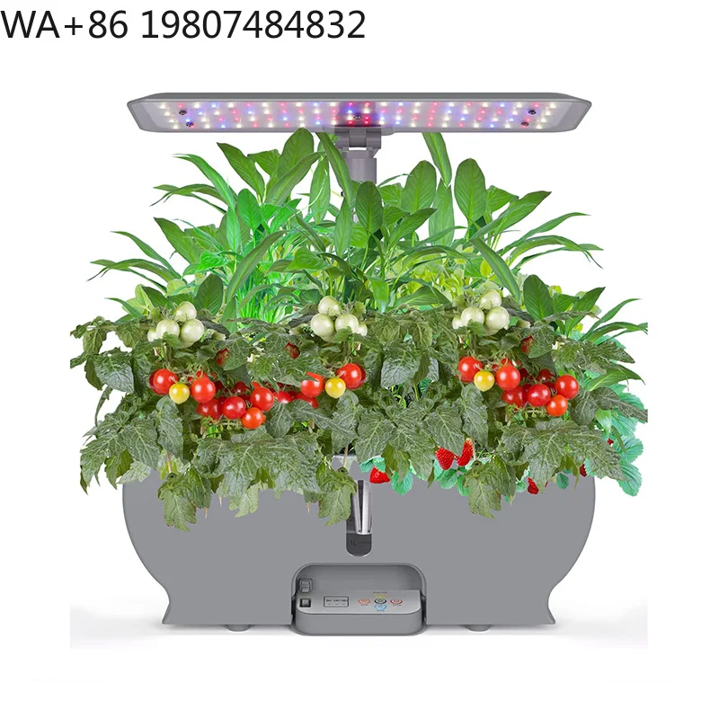 10 Pod Adjustable Height Hydroponic Grow Kit Full Spectrum Dimmable LED Grow Light Self Circulation Soilless Gear For  Herb