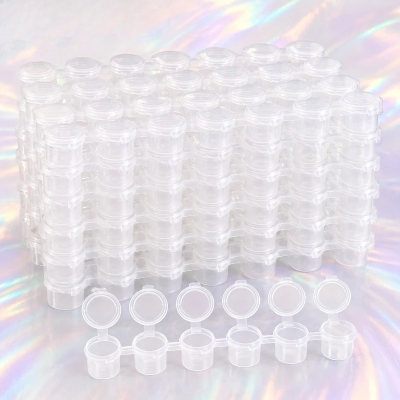 10/20piece empty paint cans, suitable for art supplies, equipped with leak-proof and easy-sealing lids, and paint mixing cups