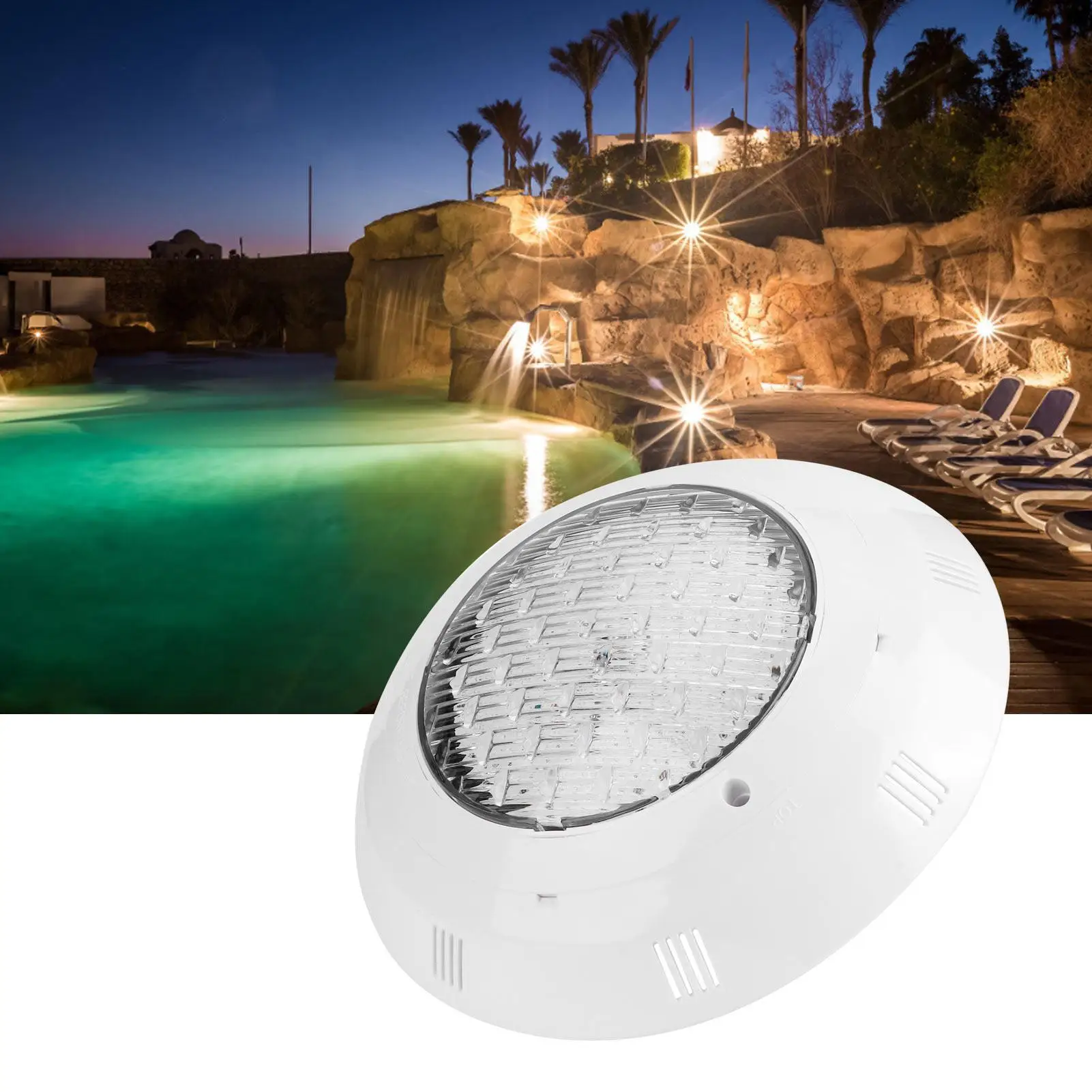 Luz de piscina sumergible LED AC12V para acuarios, fuentes y piscinas - Lámpara decorativa impermeable