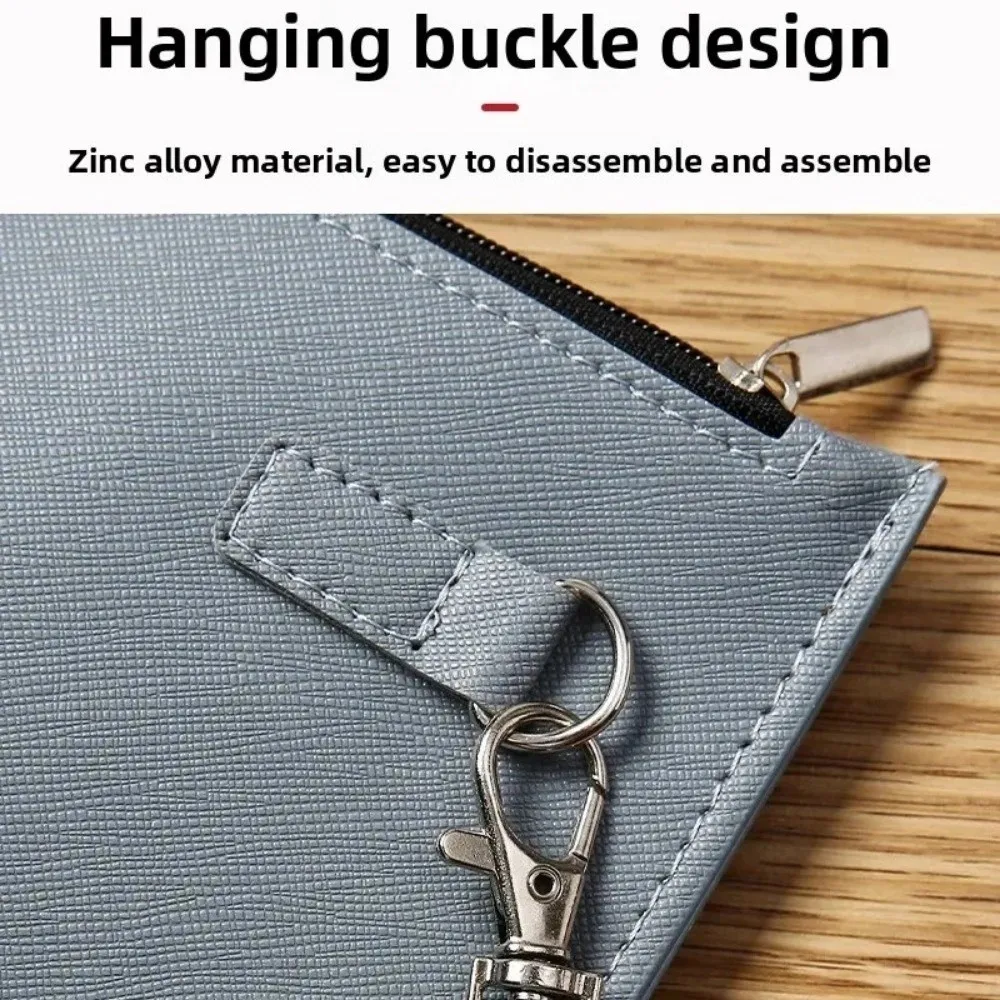 

Portable Leather Handheld File Bag Multi-Functional a5 Business Briefcase with Zipper Large Capacity Handbag Office Supplies