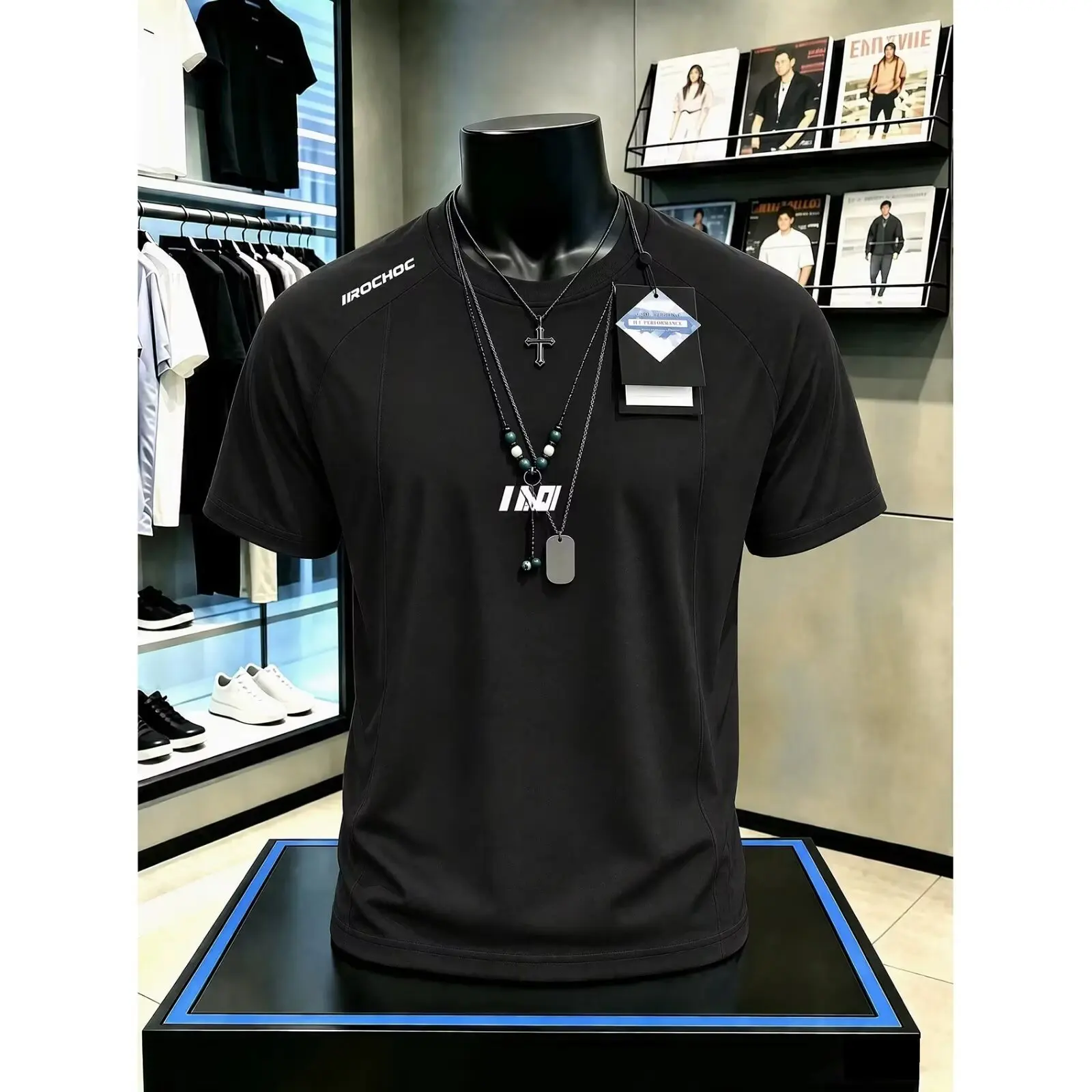 Trendy brand lapel short sleeved T-shirt for men, summer trendy brand super popular loose fitting white shirt