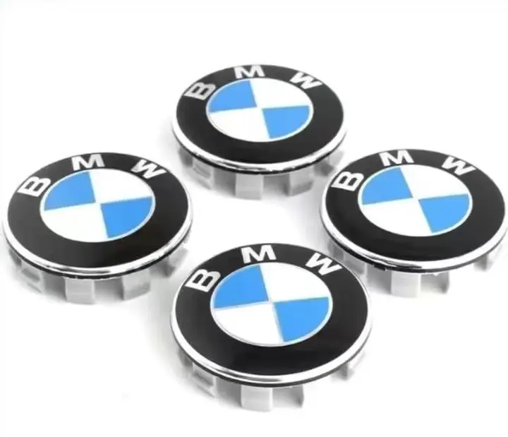 56 مللي متر/68 مللي متر 4-قطعة BMW محور العجلة غطاء مركزي غطاء حماية شارة تعديل ، مناسبة لسيارات BMW X5 X3 E39 F25 E60 F15 F35 F18 #6