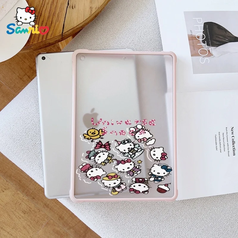 

Sanrio Hello Kittypattern Pink iPad Transparent Drop Case, suitable for iPad Pro 2022/2024, iPad Air 3/5, iPad Mini 6, iPad 6/10