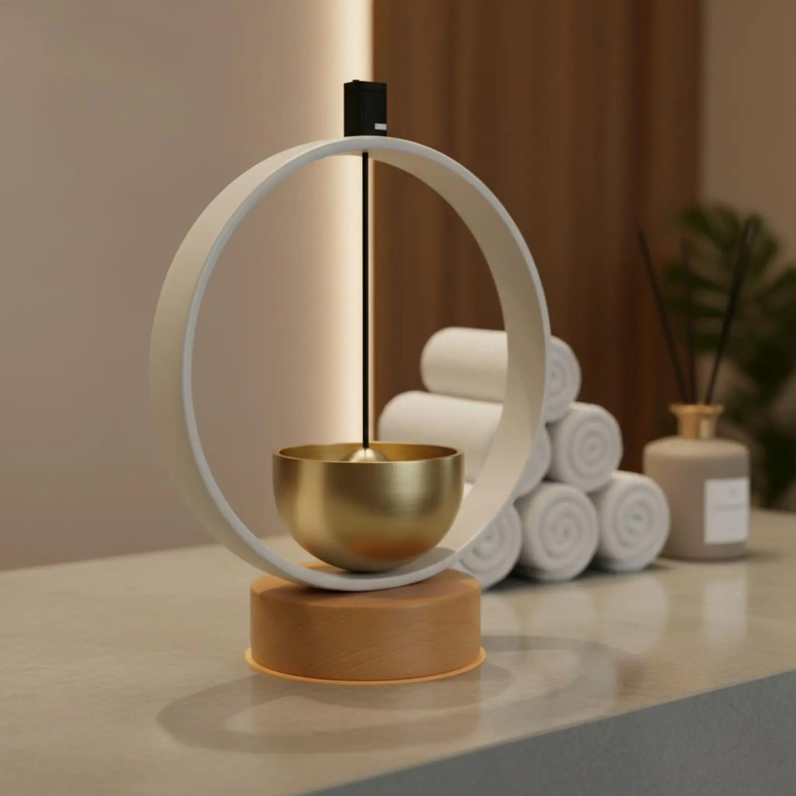 Instrument de méditation méditative, bol sonore en laiton à son clair, outil sonore de pleine conscience, sons apaisants, décoration d'intérieur