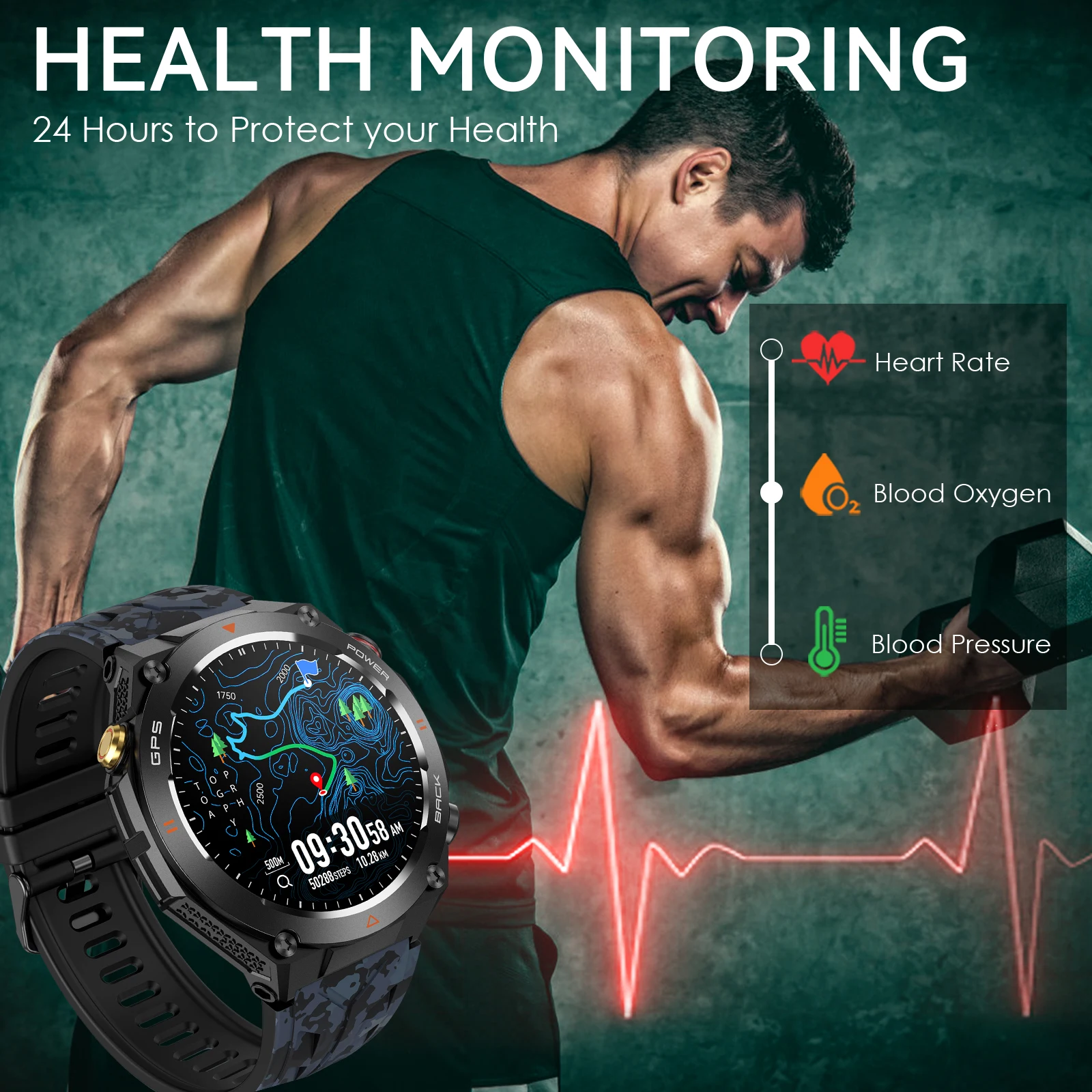 EIGIIS Military Smart Watch 1.45