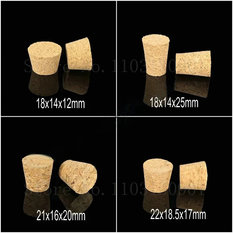 20Pcs/lot Laboratory 18mm-54mm Soft Wooden Stopper Pudding Bottle Wine Jar Cork Stopper