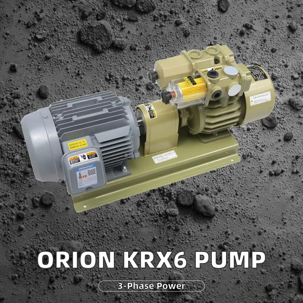 

Industrial Dry Rotary Vane Vacuum Pump, Oil-Free Low Pressure Air Suction Pump for Industrial Equipment