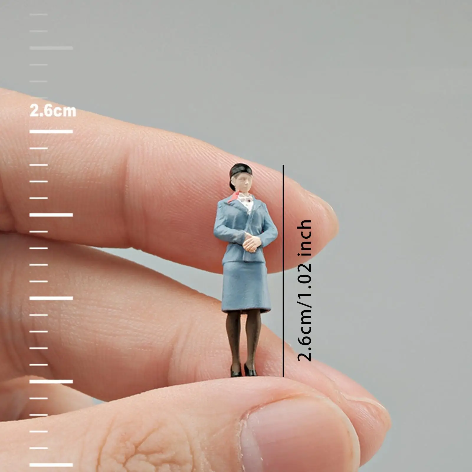Figurina in scala 1:64 per layout Diorama Modello in resina per persone minuscole