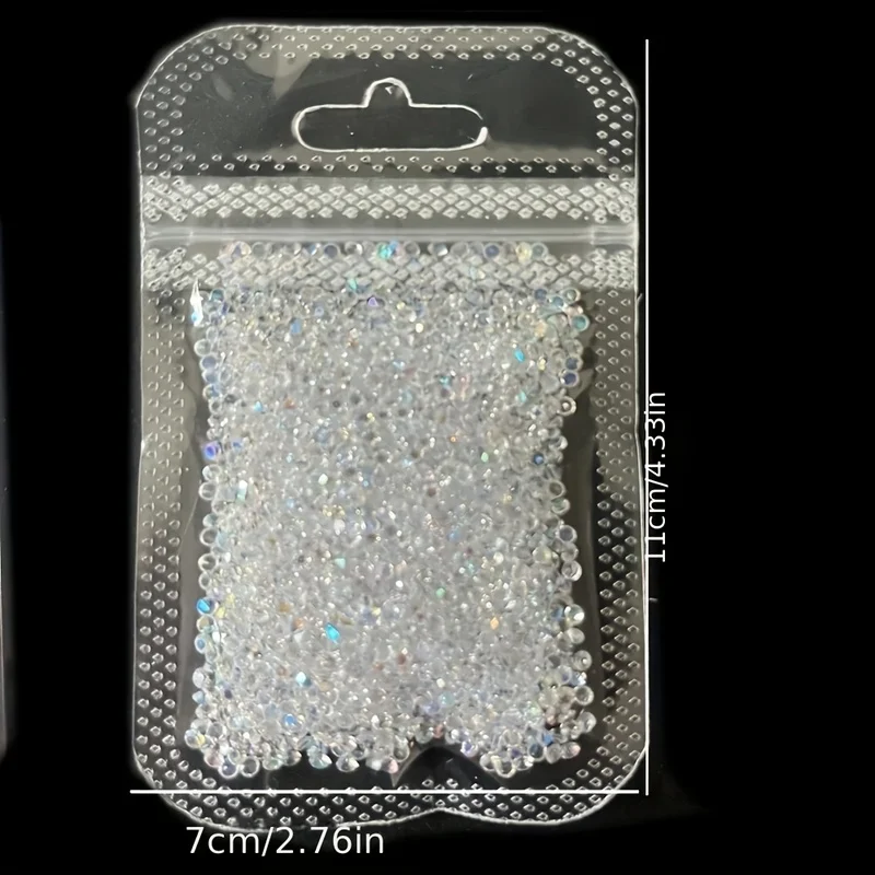 1400Piece/Nail art accessories: round, transparent, ultra-shiny rhinestones with pointed basesABDrilldiyAccessories suitable for