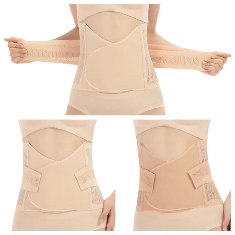

Simple Thin Postpartum Body Shaper Belt Seamless Stickable Waist Trainer Breathable Belly Contracting Women Girdle Belt Female