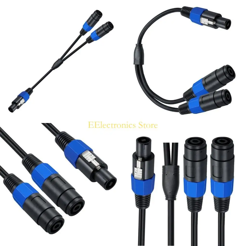 

B03C Прочный переходной кабель Speakon 1 штекер на двойную розетку для динамиков