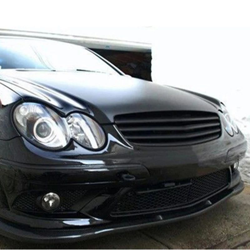 For Mercedes Benz CLK Class W209 2003 04 05 06 07 08 2009 Year  Racing Grille Grill Body Kit Accessories FRP Matte Black