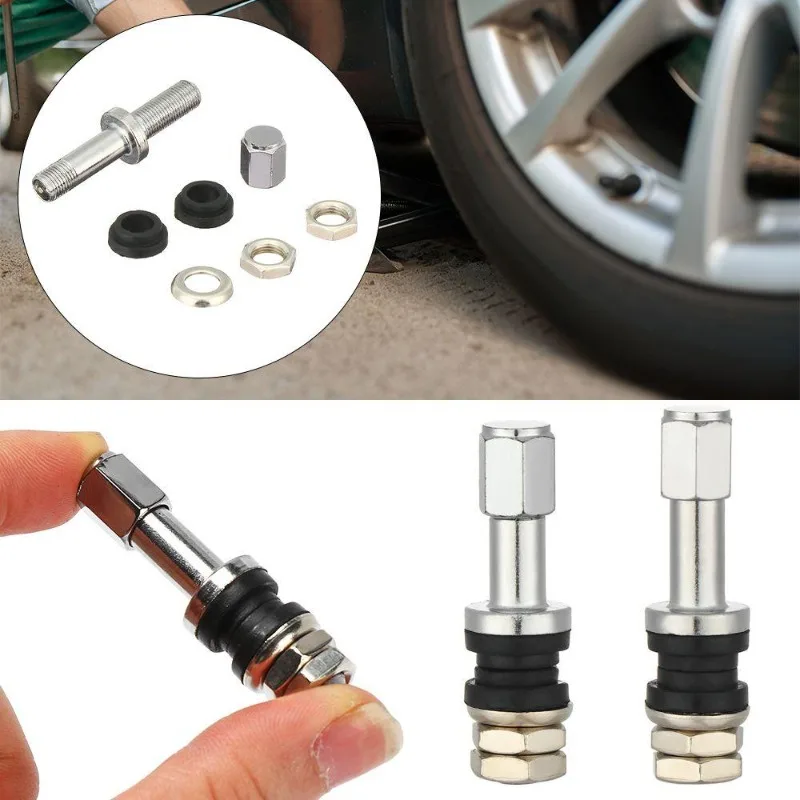 4 Peças Parafuso TR48e para Válvula de Pneu de Carro, Caminhão, Motocicletas, Scooters, Ciclomotores e Aros Automotivos – Acessórios Profissionais par