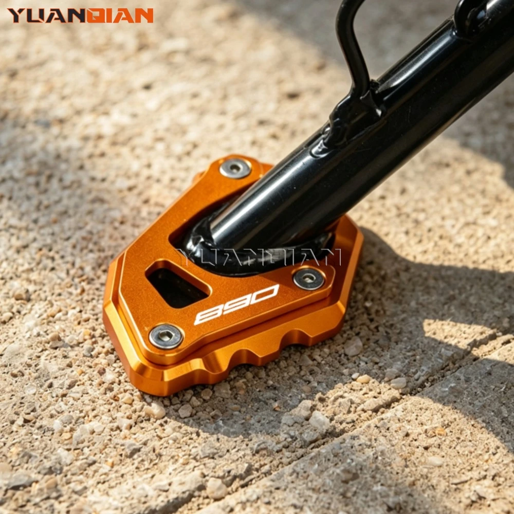 For 790 890 Adventure S R 2019 2020 2021 2022 2023 2024 2025 2026 CNC Kickstand Enlarger Side Stand Extension Pads 790 890 ADV
