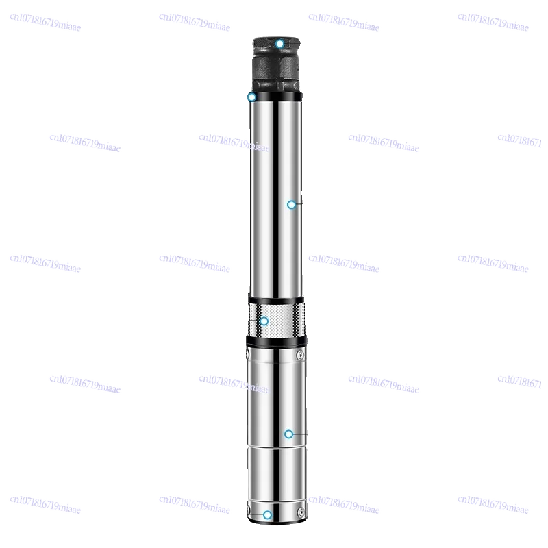 Intelligent Brushless DC Deep Well Submersible Pump 48V60V72V Battery Car High Lift Stainless Steel Agricultural Pumping Machine