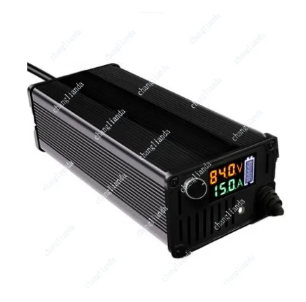 Lithium battery charger 60V aluminum shell adjustable current 8A10A  fast charging ternary iron lithium special