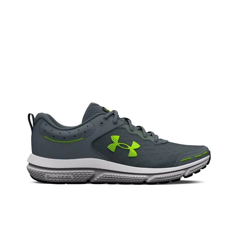 Under Armour Charged Assert 10 Men's Gray Low-Top Running Shoes – Comfortable, Stylish & Durable Mesh Design 3026175-100