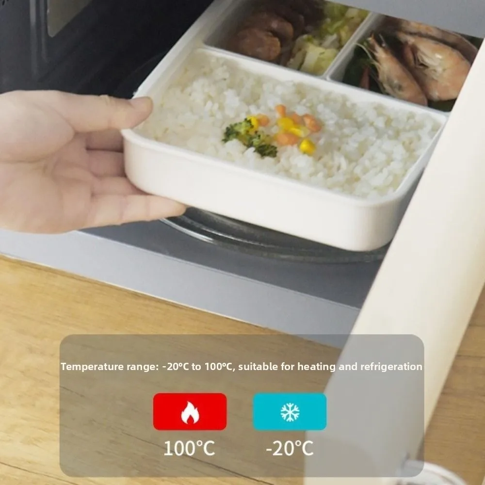 Heat-resistant Lunch Box Refrigeratable Leakproof Fruit Storage Box Divided Compartment Portable Food Storage Box Picnic 3
