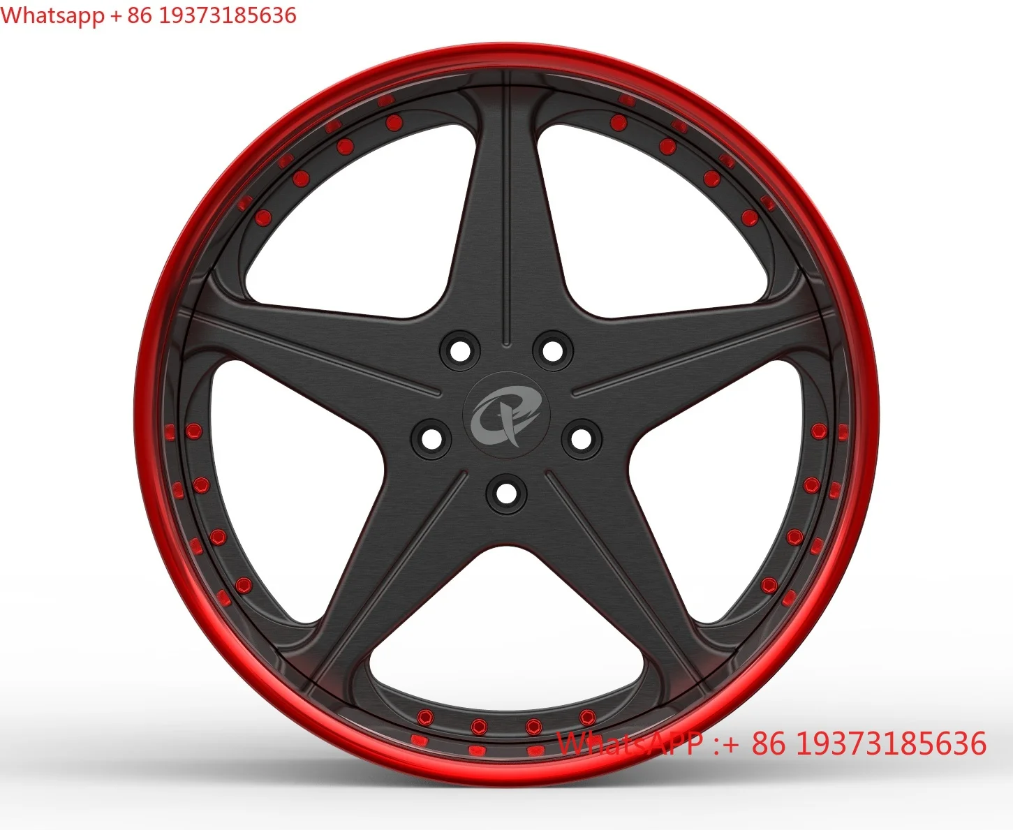 For New Passenger Car Racing Wheels 112/120/127 5*112/120/127 Black Two Piece 40mm for Luxury Vintage Cars