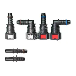 9.49 ID8 ID10 ID12 Automobile Fuel Pipe Quick Connector Fuel Methyl ethanol Urea Connector 1pc