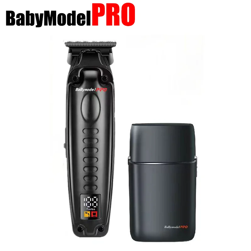 2024 Babymodel PRO barbería profesional peluquería cortadora de pelo juego de afeitadora 7500RPM potente Motor hoja de aleación DLC